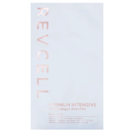 REVCELL - Premium Intensive Vita Collagen Activfilm Full Face - Lösliche Kollagenmaske - 1 Stück/3,603 g