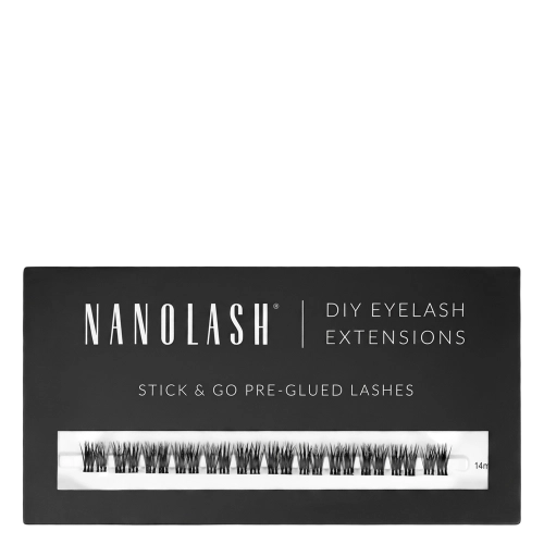 Nanolash - Stick & Go Pre-Glued Lashes - Wimpernbüschel mit Kleber –Heartbreaker - 1 Stück