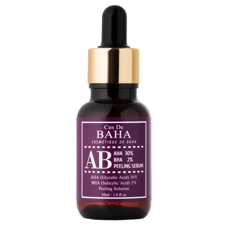 Cos De BAHA - AHA 30% BHA 2% Peeling Serum (AB) – Peeling-Serum fürs Gesicht mit AHA 30% und BHA 2% - 30ml