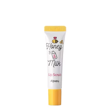 A'pieu - Honey & Milk Lip Scrub - Sanftes Lippenpeeling mit Honig - 8ml