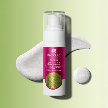 BasicLab - Esteticus - Stärkendes, tonisierendes Serum für vaskuläre und empfindliche Haut 10% EGF-Wachstumsfaktor-Komplex, 0,5% Vitamin-K-Derivate, CICA - 30ml