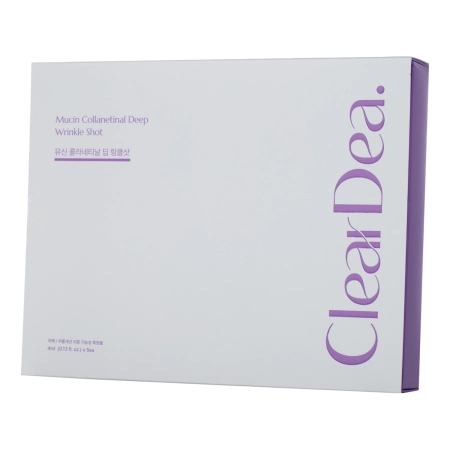 ClearDea - Mucin Collanetinal Deep Wrinkle Shot Set - Straffendes Gesichtsampullen-Set mit Kollagen - 5 Stück x 4 ml