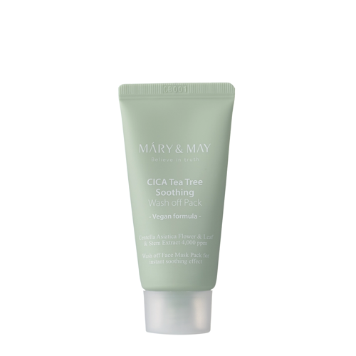 Mary&May - Vegan CICA TeaTree Soothing Wash off Pack - Ton-Maske - 30g