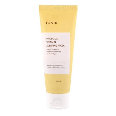 iUNIK - Propolis Vitamin Sleeping Mask - Feuchtigkeitsspendende Nachtmaske mit Propolis - 60ml