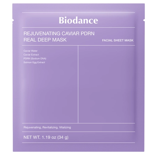 Biodance - Rejuvenating Caviar PDRN Real Deep Mask - Kollagen-Tuchmaske mit PDRN - 1 Stk./34g