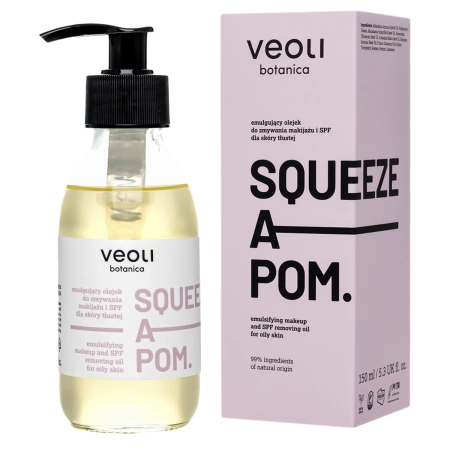 Veoli Botanica – Emulgierendes Reinigungsöl zum Entfernen von Make-up und LSF für fettige Haut – 150ml