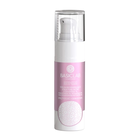 BasicLab - Esteticus - Elastizität und Wiederherstellung - Serum zur Regeneration der Hautstruktur mit Ceramiden 1% und Peptidkomplex 5% - 30ml 