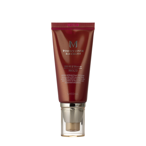 Missha - M Perfect Cover BB Cream SPF42/PA+++ - Krem BB z Filtrem Przeciwsłonecznym - No.21 Light Beige - 50ml
