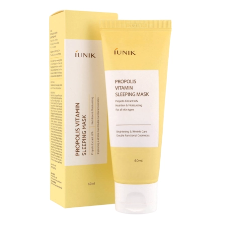 iUNIK - Propolis Vitamin Sleeping Mask - Feuchtigkeitsspendende Nachtmaske mit Propolis - 60ml