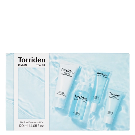 Torriden – Dive-In Trial Kit – Feuchtigkeitsspendendes Gesichtspflege-Set – 50ml+30ml+20ml+20ml