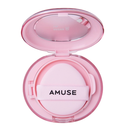 Amuse - Dew Power Vegan Cushion - Vegane Foundation mit leuchtendem Finish in einem Kissen - 02 Healthy - 15g
