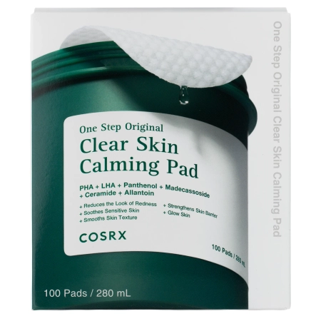 COSRX - One Step Original Clear Skin Calming Pad - Beruhigende Reinigungspads für Problemhaut - 280 ml/100 Stk.