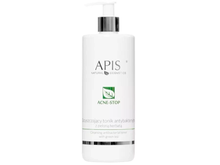 Apis - Professional - Acne-Stop - Cleansing Antibacterial Toner with Green Tea - Reinigendes antibakterielles Gesichtswasser mit grünem Tee - 500ml