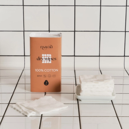 Mayola - Dry Wipes Step 2 - Wattepads auf Rolle - 60 Stück