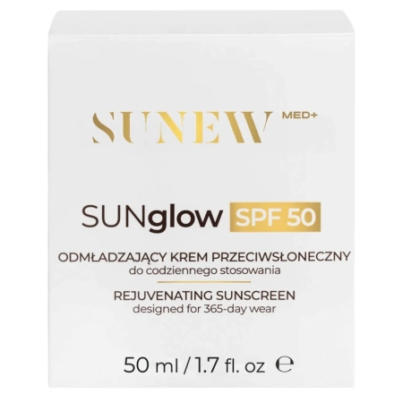 SunewMed+ – SUNglow SPF50 Verjüngende Sonnenschutzcreme für das Gesicht – 50 ml