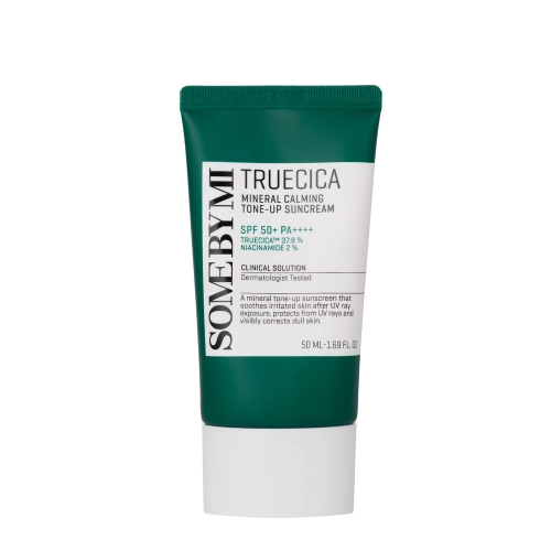 Some By Mi - Truecica Mineral Calming Tone-Up Suncream SPF50+/PA++++ - Sonnenschutzcreme mit mineralischen Filtern - 50ml