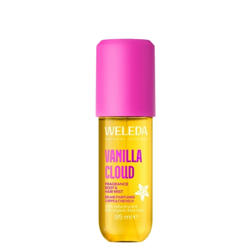 WELEDA – Fragrance Body & Hair Mist – Duftendes Körper- & Haarnebel mit Aloe – Vanilla Cloud – 95ml
