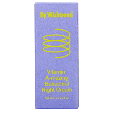 By Wishtrend – Vitamin A-mazing Bakuchiol Night Cream Mini – Nachtcreme mit Vitamin A und Bakuchiol – 10 g 