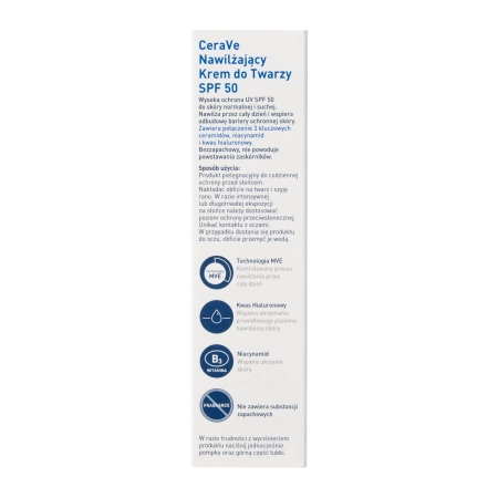 CeraVe - Feuchtigkeitsspendende Gesichtscreme LSF50 - 52ml