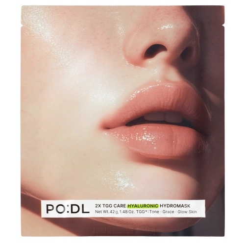 PO:DL - 2X TGG Care Hyaluronic Hydromask - Feuchtigkeitsspendende Hydrogel-Gesichtsmaske - 1 Stück/42 g
