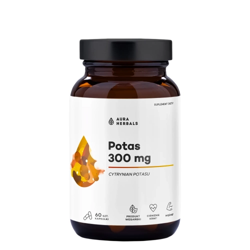 Aura Herbals - Kaliumcitrat - Kalium 300 mg - Kapseln - 60 Stück
