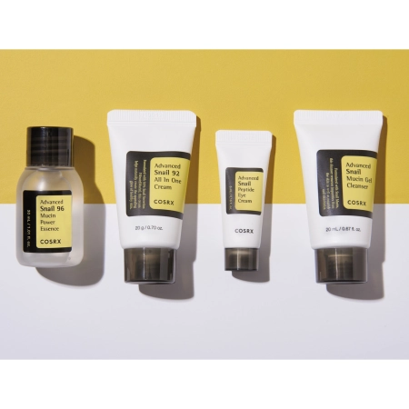 Cosrx - All About Snail Kit 4-Step - Gesichtspflegeset mit Schneckenschleim