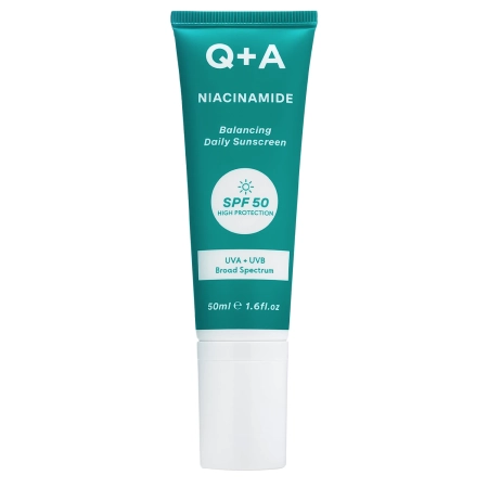 Q+A - Niacinamide SPF50 Balancing Facial Sunscreen - Ausgleichende Gesichtssonnencreme mit Niacinamid und SPF 50 - 50 ml