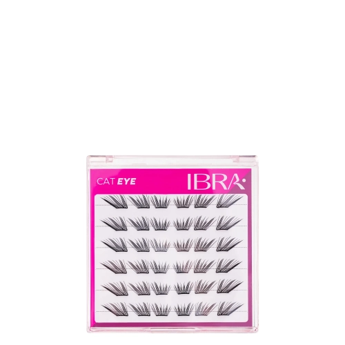Ibra Makeup - Selbstklebende Wimpernbüschel - Cat Eye - 3 mm