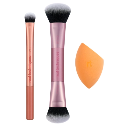 Real Techniques - Best Of Blends 3 Piece Set - Pinsel- und Schwammset für Make-up