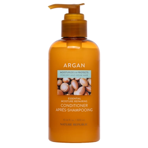 Nature Republic - Argan Essential Moisture Repairing Conditioner - Feuchtigkeitsspendende und Regenerierende Haarspülung - 300ml