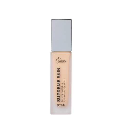 Elever Cosmetics - Supreme Skin SPF50+ - Leichte Foundation mit Filter - Porcelain- 30ml