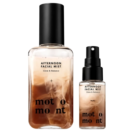 motomont - Afternoon Facial Mist - Feuchtigkeits- und Fixierender Gesichtsnebel - Set - 100ml+20ml