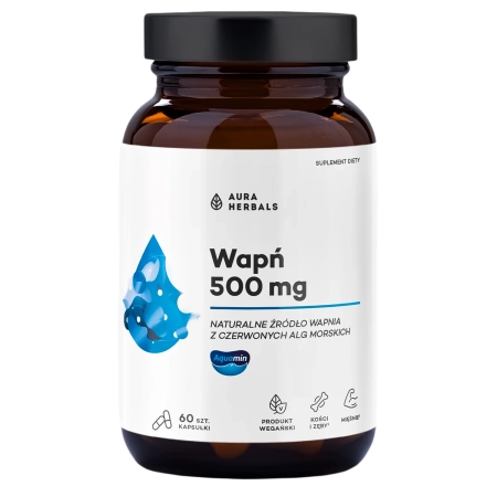 Aura Herbals - Aquamin - Calcium 500 mg - Kapseln - 60 Stüc
