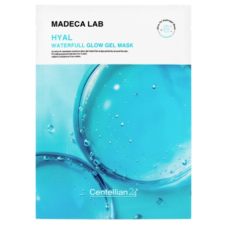 Centellian24 – Hyal Waterfull Glow Gel Mask – Set mit feuchtigkeitsspendenden Gel-Gesichtsmasken – 5 x 22 ml 