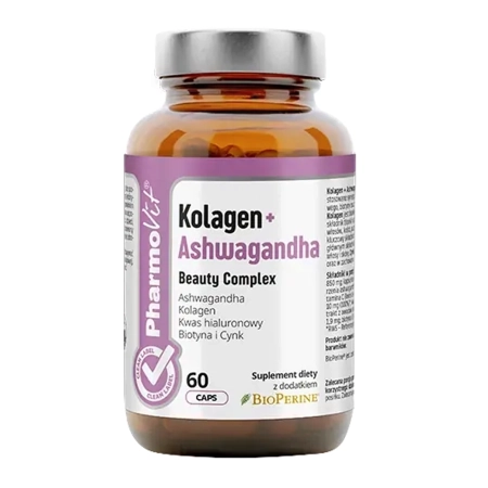 Pharmovit - Kollagen + Ashwagandha - Nahrungsergänzungsmittel - Kapseln - 60pcs