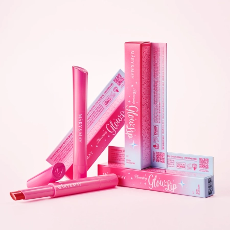 Mary&May - Blooming Glow Lip - Getönter Lippenbalsam - 02 Ruby Blossom - 1,7 g