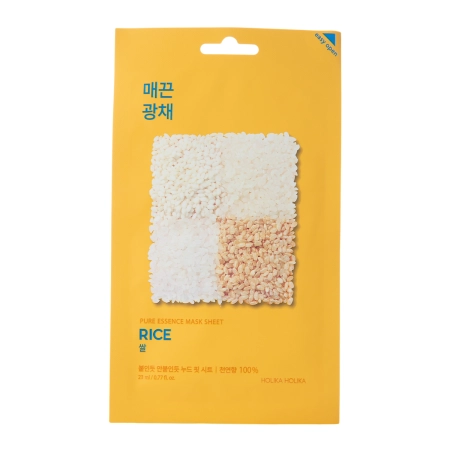 Holika Holika - Pure Essence Mask Sheet - Rice -Tuchmaske mit Reis-Extrakt - 23ml
