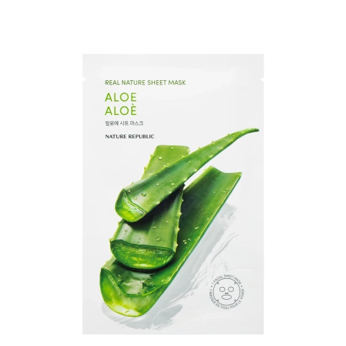 Nature Republic - Real Nature Aloe Sheet Mask - Tuchmaske mit Aloe - 1 Stk/23ml