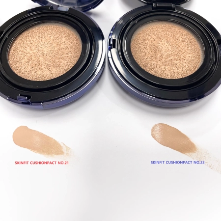 CUSKIN - Clean Up Skinfit Cushion Pact SPF50/PA++++ - Gesichtspuder im Kissenformat - No. 21 - 15 g + 15 g