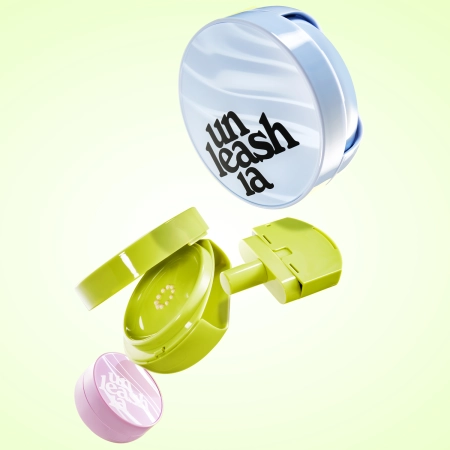 Unleashia - Satin Wear Healthy-Green Cushion - Nachfüllpackung + Schwämmchen - Seidige Foundation in einem Kissen - 25N Blush - 15g