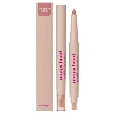 Poppy Head - Smudgic Velvet Matt Lipstick - Mattierender Lippenstift in Stiftform - 04 Bare Illusion - 0,85g