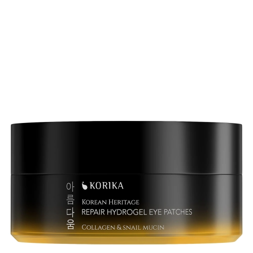 KORIKA - Korean Heritage Collagen & Snail Mucin Repair Hydrogel Eye Patches - Reparierende Augenpads mit Kollagen und Schneckenmucin - 60 Stück