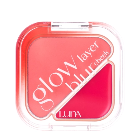 LUNA - Glow Layer Blur Cheek - Duo-Rouge für die Wangen - 08 Strawberry Jelly - 8,5g