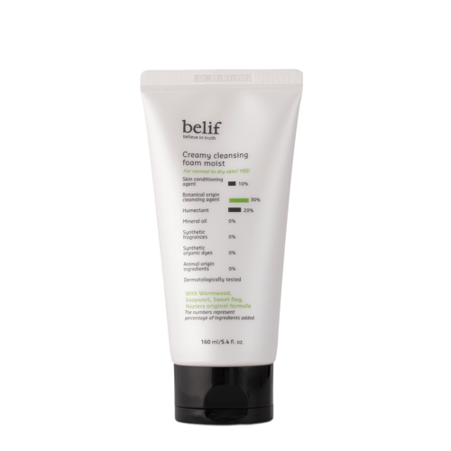 Belif - Creamy Cleansing Foam Moist - Cremiger Reinigungsschaum - 160ml