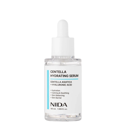 NIDA - Centella Hydrating Serum - Feuchtigkeitsspendendes und beruhigendes Gesichtsserum - 50 ml