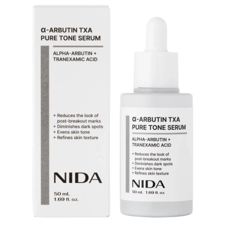  NIDA - α-Arbutin TXA Pure Tone Serum – Aufhellendes Gesichtsserum – 50 ml