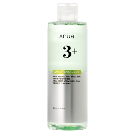 Anua - Azelaic Acid 3 Cica Skin Clarifying Toner - Gesichtswasser zur Reduzierung von Unvollkommenheiten - 250ml
