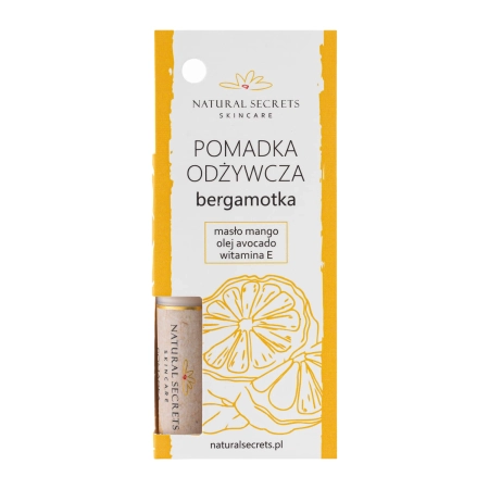 Natural Secrets - Schützender Lippenpflegestift - Bergamotte - 3,5g