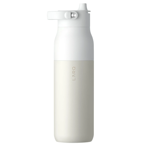 LARQ - Bottle PureVis 2 - Intelligente, selbstreinigende Filterflasche mit UV-C-Licht - Granite White - 1L