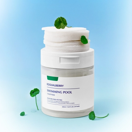 EQQUALBERRY - Swimming Pool Toner Pads - Feuchtigkeitsspendende Gesichtspads - 70pcs/220ml
